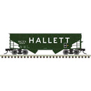 Atlas HO 20007443 Offset-Side 2-Bay Open Hopper, Hallett