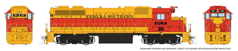 PREORDER Rapido HO 38051 EMD GP38 Low Nose with Extended Cab Locomotive, Eureka Southern