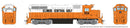 PREORDER Rapido HO 38561 EMD GP38 Low Nose Locomotive, Illinois Central Gulf