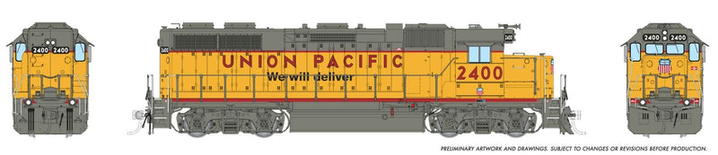 PREORDER Rapido HO 38573 EMD GP38 Low Nose Locomotive, Union Pacific