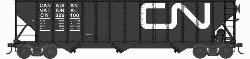 PREORDER Bowser N 38213 100 Ton Hopper Car, Canadian National Black