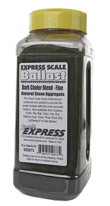 Scenic Express SE0873 Natural Cinder (May Contain Magnetic Particles, Not Suitable for Ballast), Dark Fine (1 Quart)