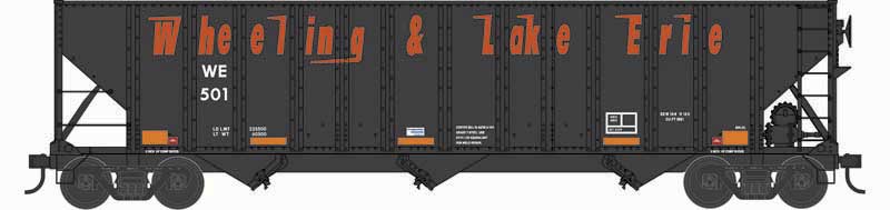 PREORDER Bowser N 38261 100 Ton Hopper Car, Wheeling & Lake Erie