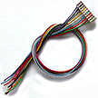Train Control Systems WH DCC Decoder Harness, WH 6" Harness for T Series Decoder, No 8-Pin NMRA Plug
