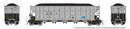 Rapido 169060A HO AutoFlood III Rapid Discharge Coal Hopper w/Load - Ready to Run -- Luminant TXUX (silver, black)