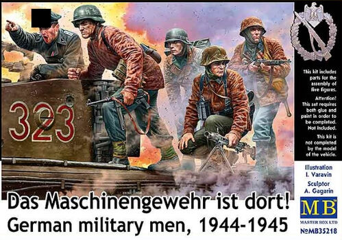 MASTER BOX 1/35 German military men, 1944-1945. Das Maschinengewehr ist dort!