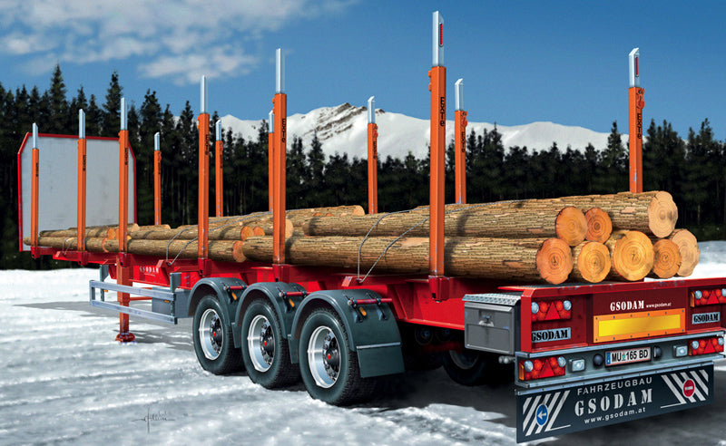 Italeri 3868 - SCALE 1 : 24 TIMBER TRAILER