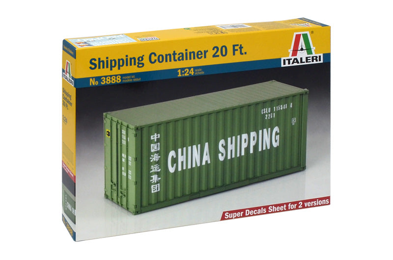 Italeri 3888 - SCALE 1 : 24 Shipping Container 20 Ft.