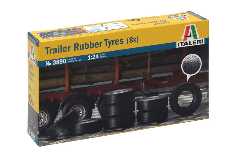 Italeri 3890 - SCALE 1 : 24 Trailer Rubber Tires (8)