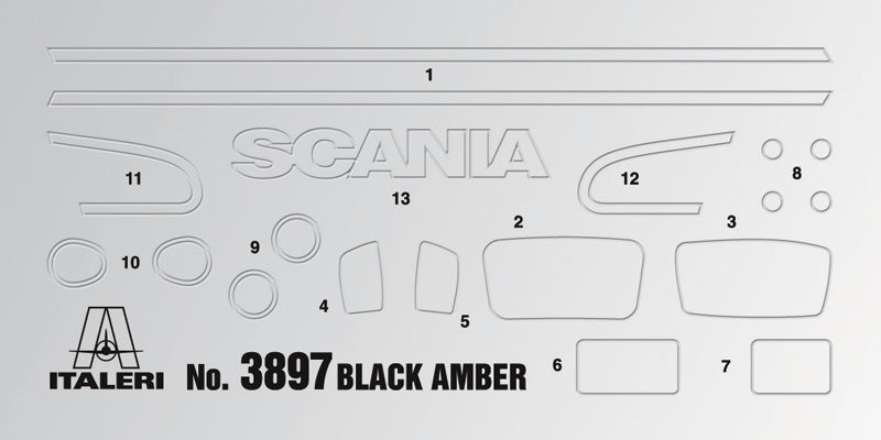 Italeri 3897 SCANIA R730 ''BLACK AMBER'' 1:24