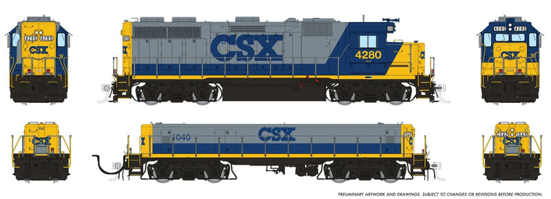 PREORDER Rapido HO 39529 EMD GP39 & EMD/Huntington SWMT Slug Set Locomotive, CSX