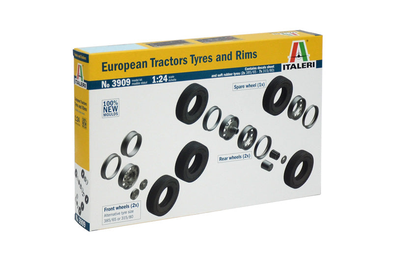 Italeri 3909 - SCALE 1 : 24 EUROPEAN TRACTORS TiRES and RIMS