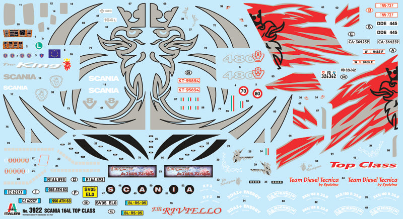 Italeri 3922 - SCALE 1 : 24 SCANIA 164L TOPCLASS