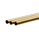 K&S Engineering 3930 Round Brass Tubes, 12mm (3)