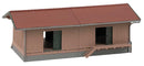 Faller Gmbh 120098 Wood Freight House/Goods Shed -- Kit - 6-1/4 x 3-5/16 x 2-5/16" 16 x 8.4 x 5.9cm, HO Scale