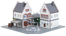 Faller Gmbh 130167 Hesselbach Gas Station -- Kit - 9-7/16 x 9-5/16 x 5-3/8" 24 x 23.7 x 13.7cm, HO Scale