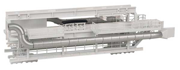 Faller Gmbh 130899 Trailers for Gripper TBM Tunnel Boring Machine - Kit -- 9-5/8 x 2-9/16 x 2-15/16" 24.5 x 6.5 x 7.5cm, HO Scale