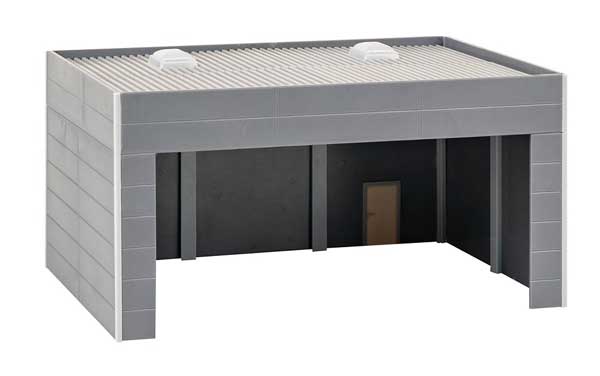 Faller Gmbh 130893 Goldbeck Modular Modern Industrial Vehicle Shelter -- Kit - 6 x 4-1/16 x 3-1/8" 15.2 x 10.3 x 8cm, HO Scale