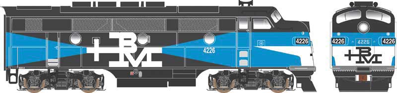 Bowser 24625 EMD F3A Phase 1 w/LokSound & DCC - Executive Line -- Boston & Maine