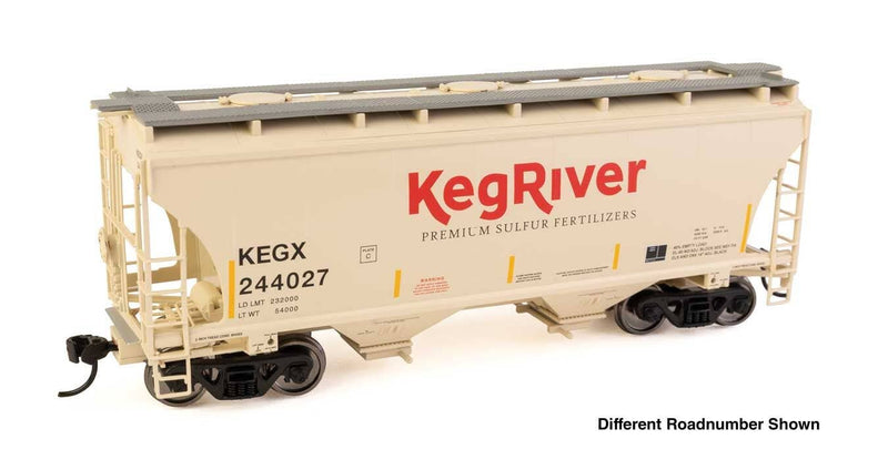 PREORDER Walthers Mainline HO 910-49316 39' Trinity 3281 2-Bay Covered Hopper, Keg River