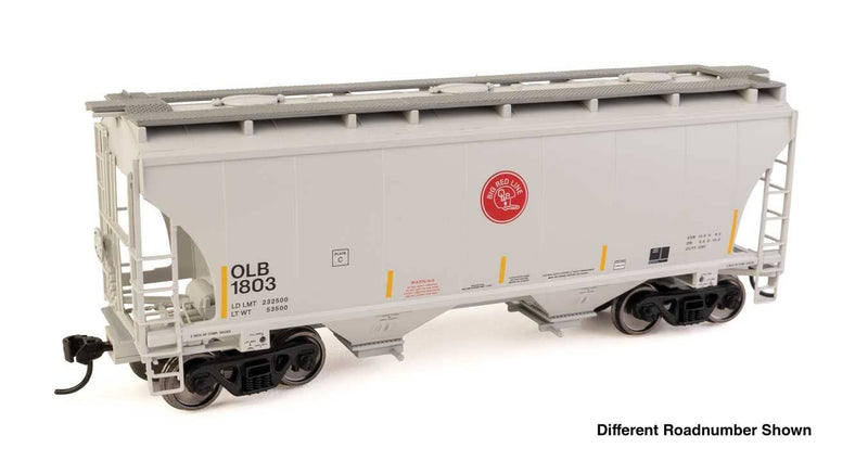 PREORDER Walthers Mainline HO 910-49324 39' Trinity 3281 2-Bay Covered Hopper, Omaha Lincoln & Beatrice