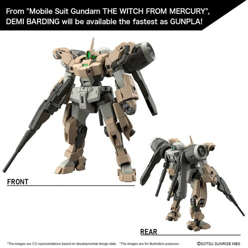 Mobile Suit Gundam: The Witch from Mercury Demi Barding High Grade 1:144 Scale Model Kit 2645145