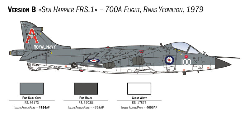 Italeri 1236 - SCALE 1 : 72 FRS.1 Sea Harrier