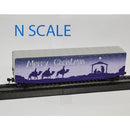 Value Trains USA N N10104 Boxcar, Christmas Merry Christmas 2024