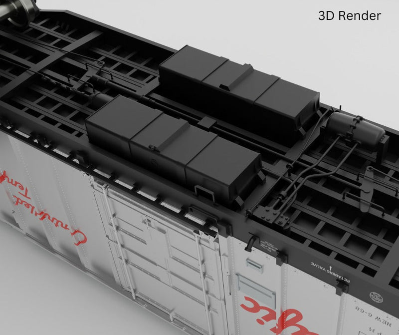 Rapido 150004A HO NSC 3294 Mechanical Reefer - Ready to Run -- Canadian Pacific (Late Version, silver, black, red, Script Logo)