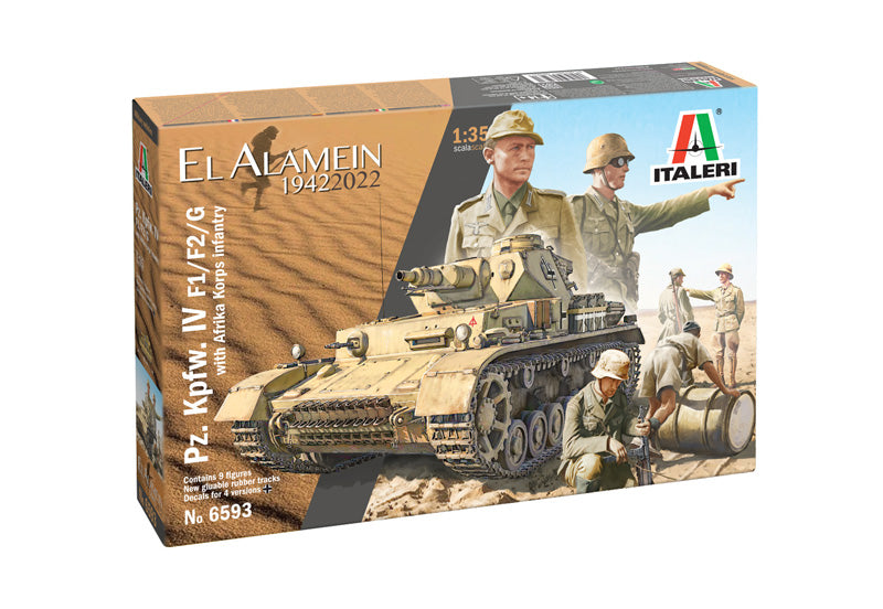 Italeri 6593 - SCALE 1 : 35 Pz.Kpfw.IV F1/F2/G With Afrika Korps Infantry