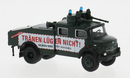 Brekina HO 47182 Mercedes-Benz LA 1113 Wasserwerfer 4000L (Water Cannon), Assembled, Stuttgart 21, Germany, Police (green, white, German Lettering)