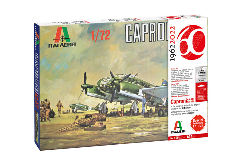 Italeri 0106 - SCALE 1 : 72 Caproni Ca. 313/314 Vintage Special Anniversary Edition