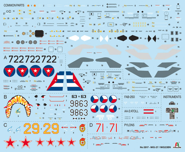 Italeri 2817 - SCALE 1 : 48 MiG-27/MiG-23BN Flogger