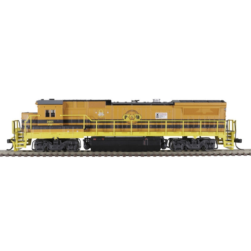 ATLAS 40005171 N DASH 8-40B W/ Deck Mounted Ditch Lights, GOLD PROVIDENCE WORCESTER [G&W]