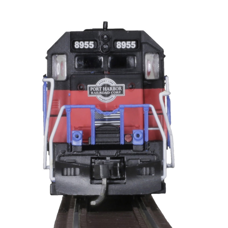 Atlas 40005261 N GP-40 SILVER PORT HARBOR "1ST RESPONDERS" 8955 (RED/WHITE/BLUE/BLACK) - WITH DITCH LIGHTS