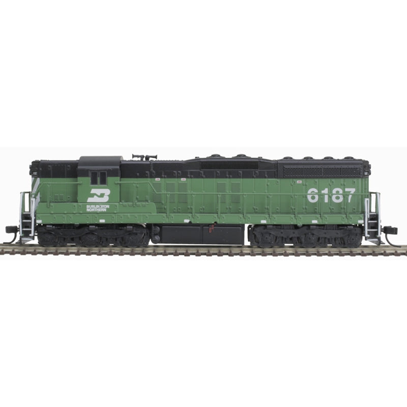 PREORDER Atlas 40005315 N SD-9 Silver Burlington Northern 6198 (Green/Black)