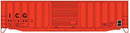 PREORDER Accurail HO 81882 50' Exterior-Post Modern Boxcar Kit, Illinois Central Gulf