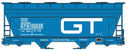 PREORDER Accurail HO 2221 ACF 2-Bay Covered Hopper Kit, Grand Trunk Western