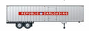 Rapido HO 403031 40' Fruehauf Volume Van, Republic Carloading