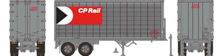 Rapido HO 403072 26' Can-Car Trailer, CP Rail