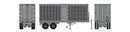 PREORDER Rapido 403122 HO 26' Can-Car Dry Van Trailer with Side Door - Assembled -- Painted, Unlettered (silver)