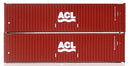 Jacksonville Terminal Company N 405018 40' High Cube Containers with Magnetic System, ACL (2)