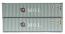 Jacksonville Terminal Company N 405052 40' High Cube Containers with Magnetic System, MOL (2)