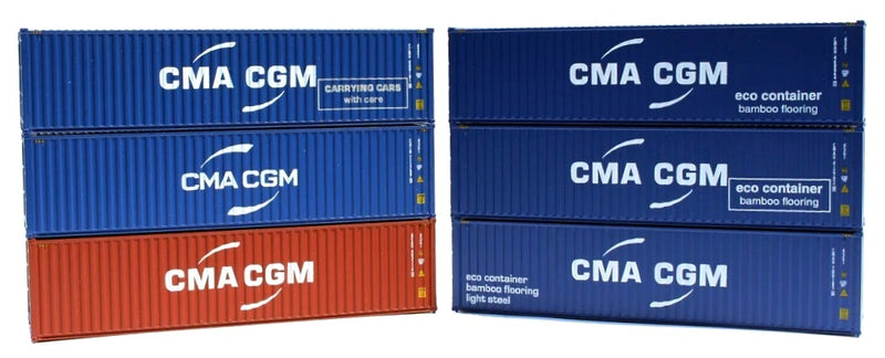 Jacksonville Terminal Company N 405189 40' High Cube Containers with Magnetic System, CMA CGM (Mixed Schemes) (6)