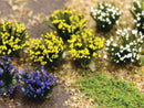 Bachmann Trains HO 32515 Flowering Shrubs, Purple, Yellow, White (48)