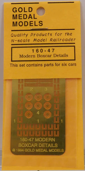 Gold Medal Models 16047 Detailing Set -- For Modern Boxcar, N Scale