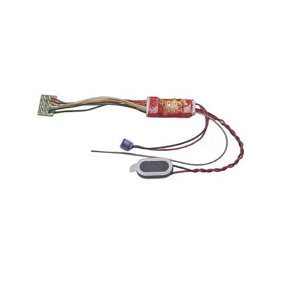 Digitrax SDXN147PS Sound and Control Decoder -- Easy-Connect 8-Pin Harness, 8 Steam & Diesel Sounds - Replaces 146-Series, HO Scale