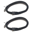 Digitrax LNC82 LocoNet Cable pkg(2) - 8' 2.4m, All Scale