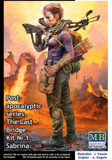 Master Box 1/25 Post-apocalyptic series. The Last Bridge. Kit No. 1. Sabrina