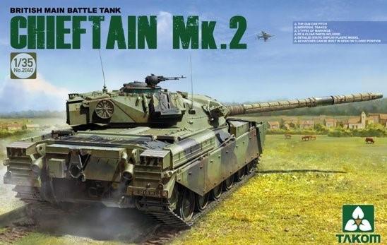 Takom Models - 2040 1:35 British Main Battle Tank Chieftain Mk. 2 Kit